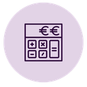 Icoon Huurafrekening berekenen